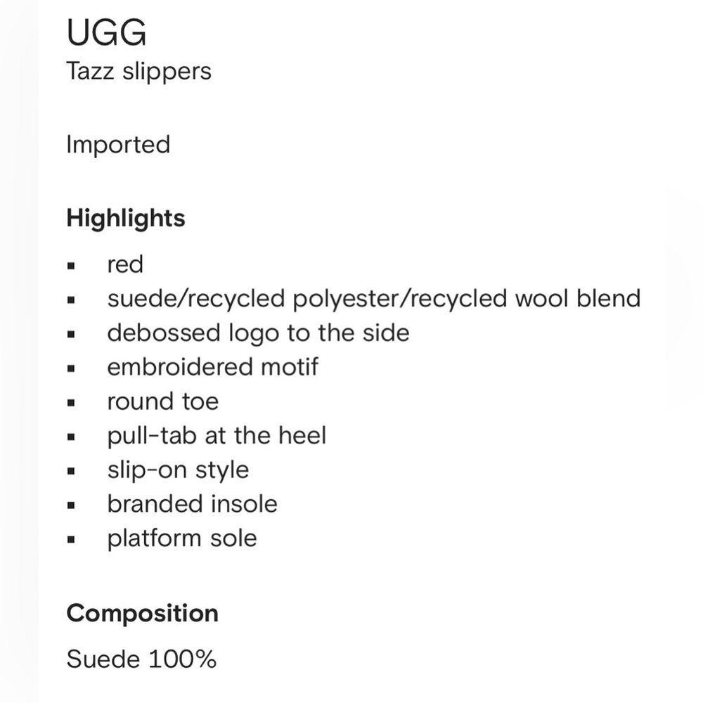 Ugg Tazz Slippers Size 8 NIB NWT - image 4